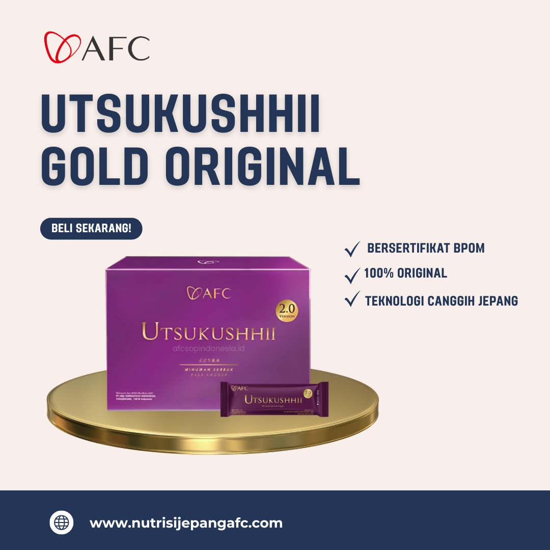 Utsukushhii Gold Original Resmi, Terjamin 100% Asli