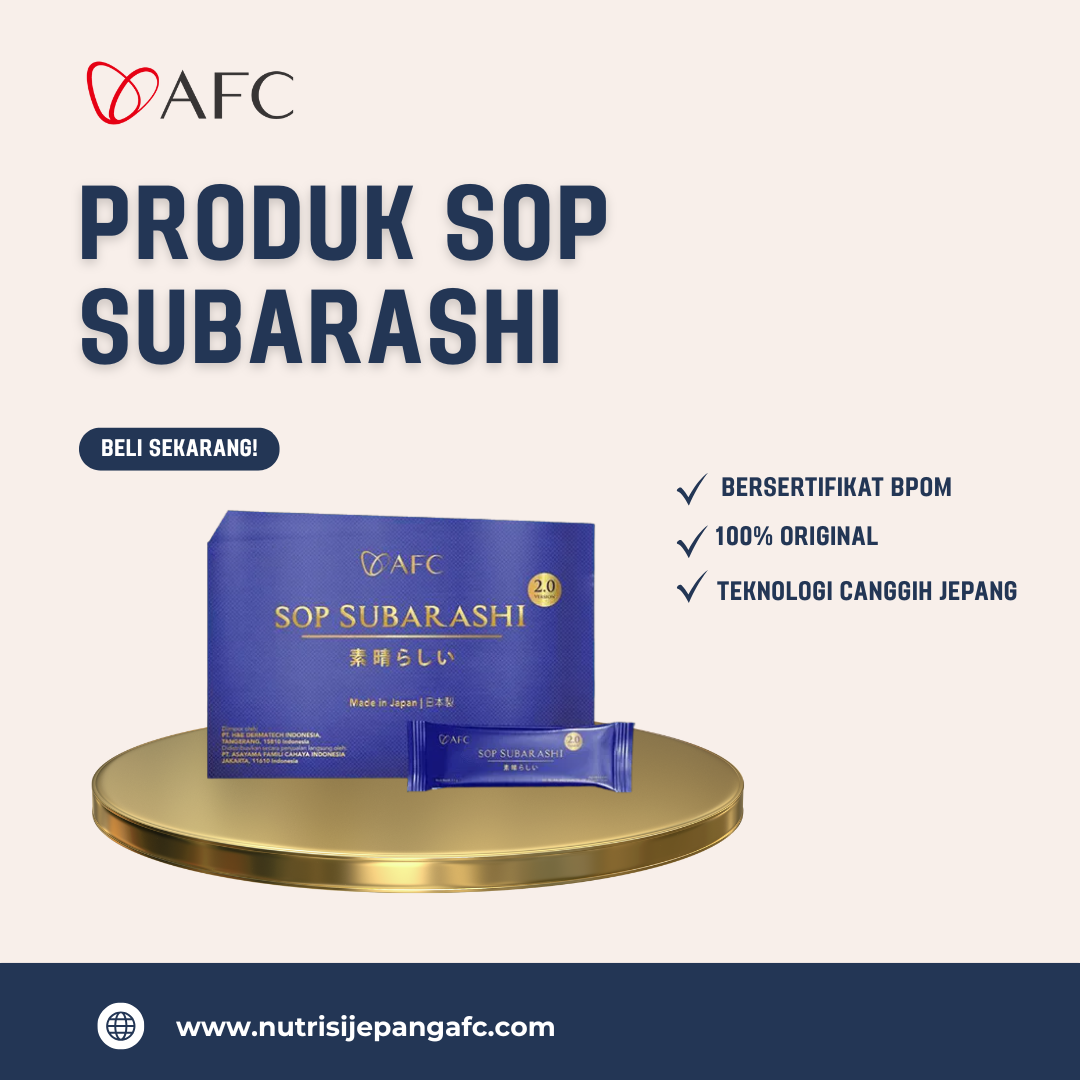 Jual Produk AFC SOP Subarashi – 100% Asli, BPOM & Halal