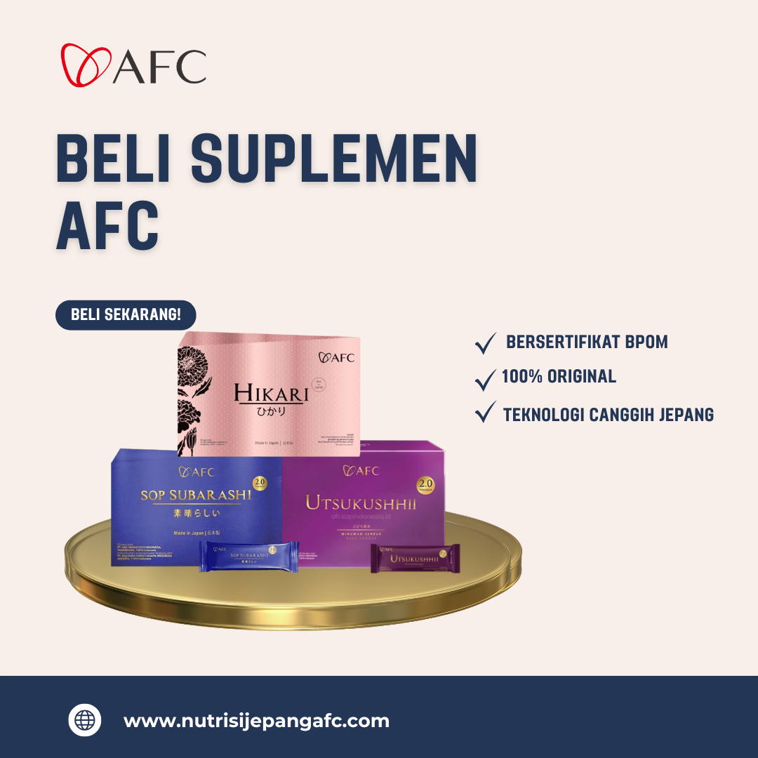 Beli Suplemen AFC – 100% Asli dan Terdaftar BPOM