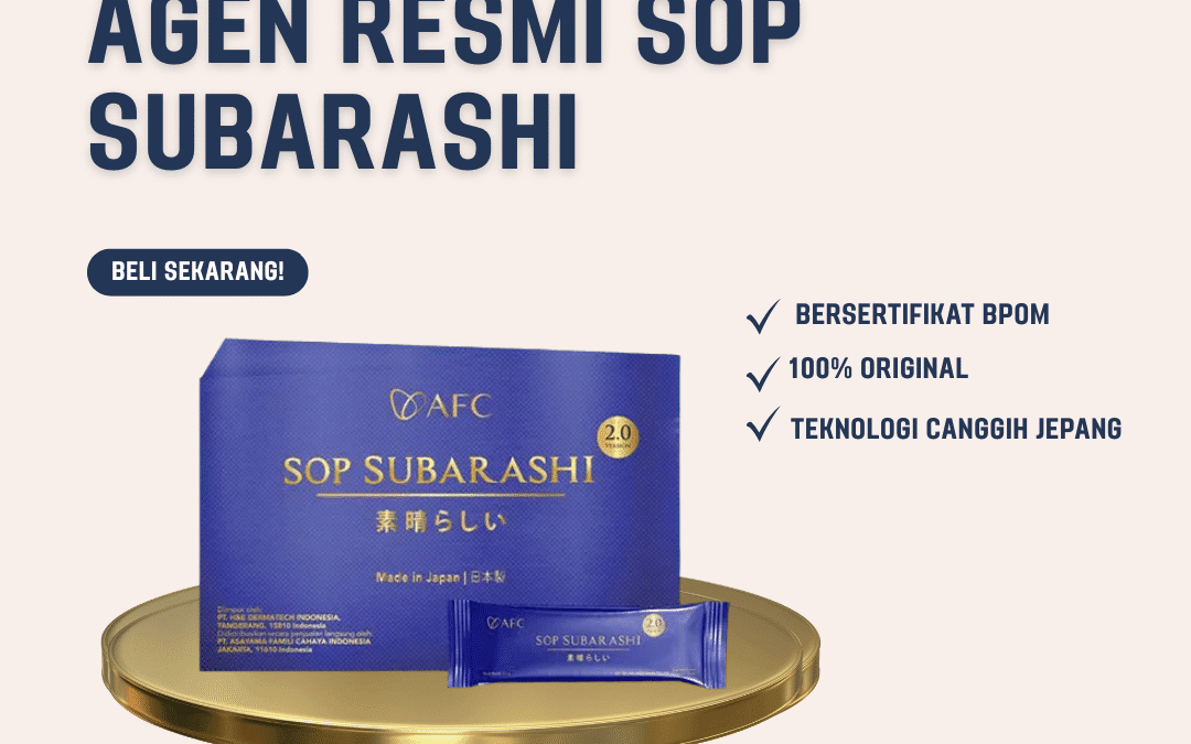 Agen Resmi SOP Subarashi Original: Beli Aman, Legal
