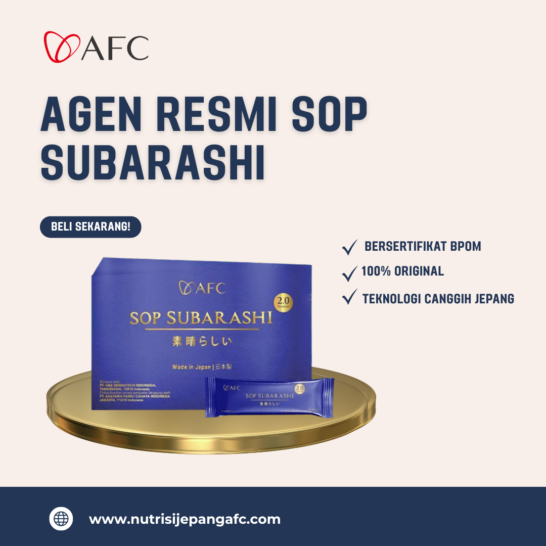 Agen Resmi SOP Subarashi Original: Beli Aman, Legal