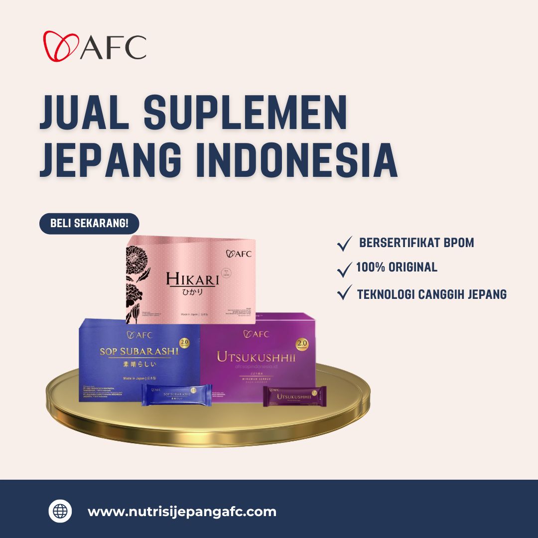 Jual suplemen Jepang Indonesia