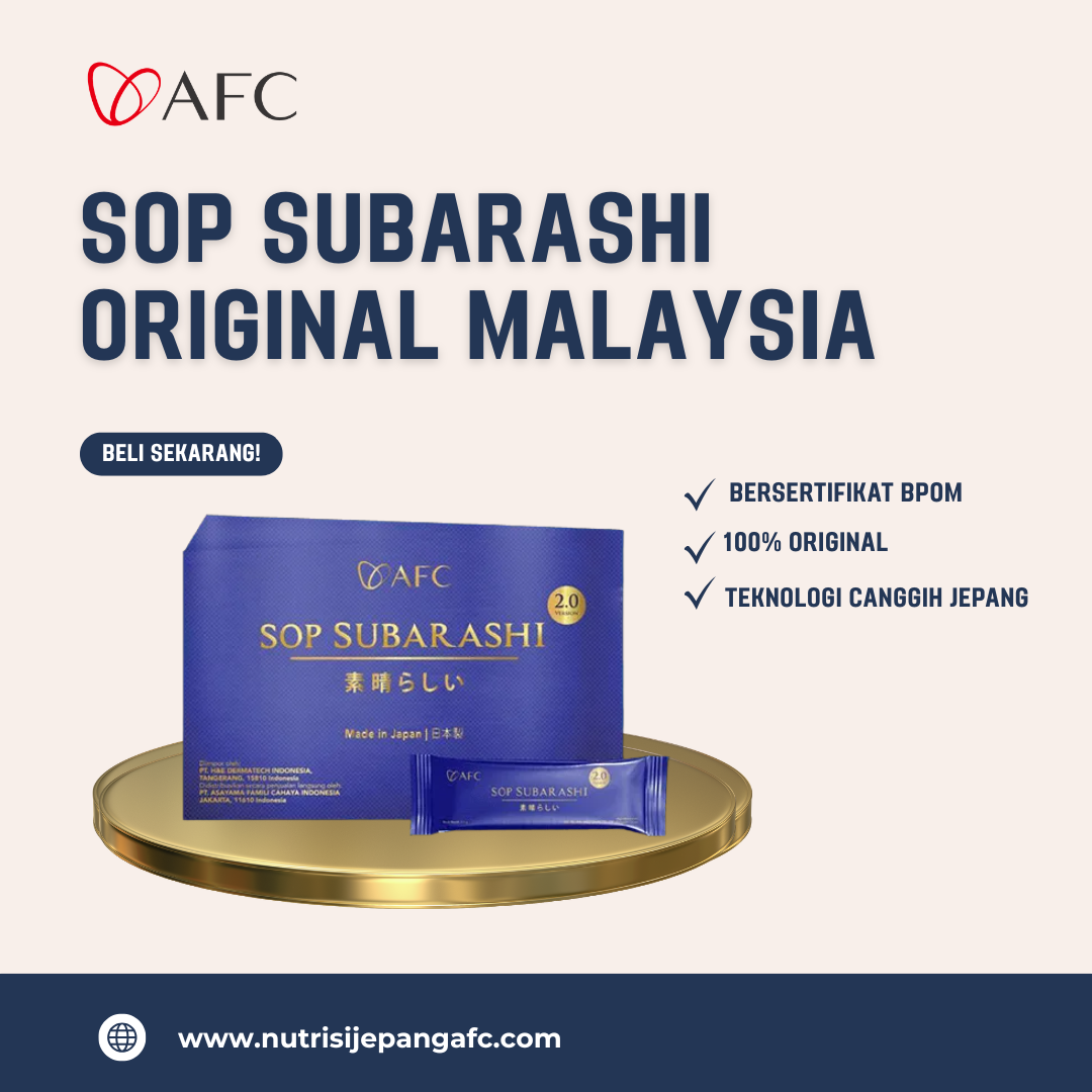 SOP Subarashi Original Malaysia | Distributor Terpercaya