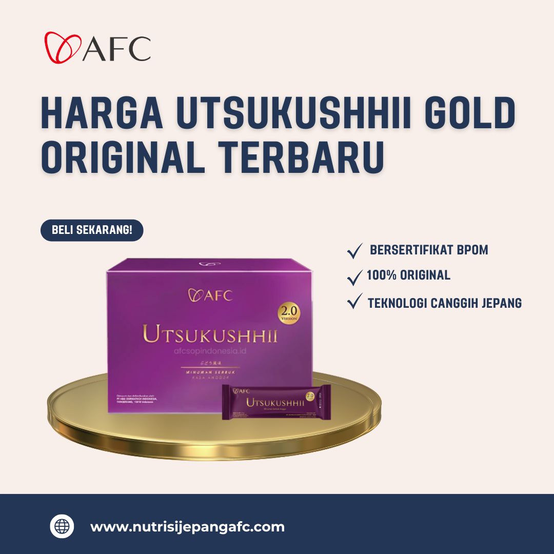 harga Utsukushhii Gold original terbaru